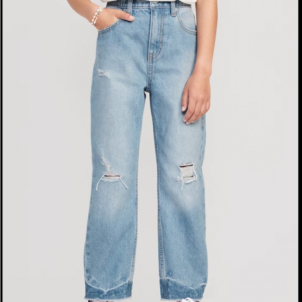 Old Navy Slouchy Straight Girls Jeans